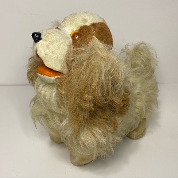 Vintage mohair plush toy dog - Picture 2 of 9